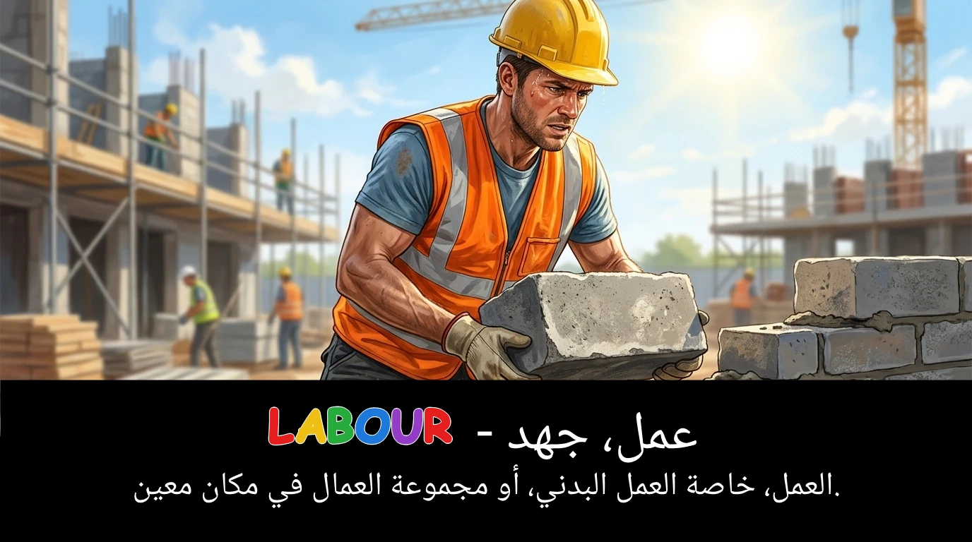 Arabic Illustration for labour